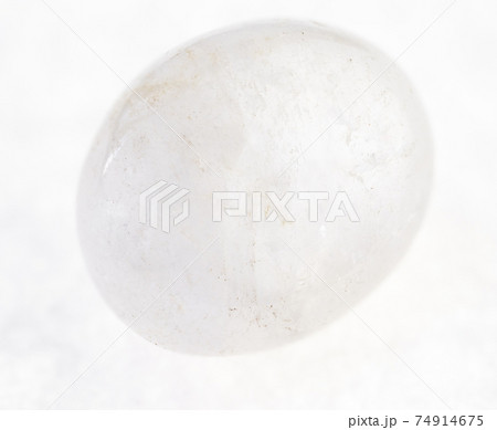tumbled white translucent agate stone on white tumbled white translucent agate stone on white 74914675