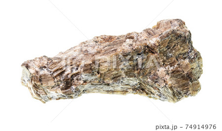 unpolished bronzite (enstatite) rock cutout 74914976