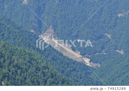餓鬼岳からの七倉ダム 餓鬼岳からの七倉ダム 74915289