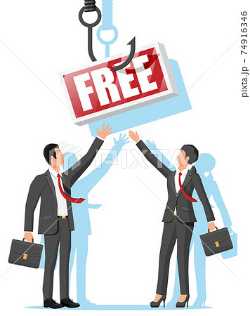 Fishing hook with sign with text free. Fishing hook with sign with text free. 74916346