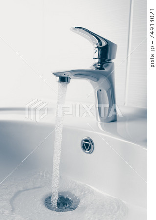 faucet and wash sink with flowing water faucet and wash sink with flowing water 74918021