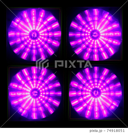 tanning lamps UV, closeup view tanning lamps UV, closeup view 74918051