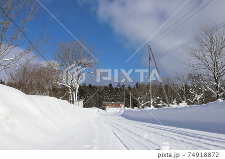 北海道　幌延　JR宗谷本線安牛駅 74918872