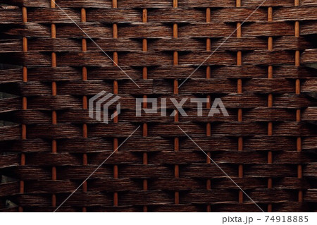 brown basket weaving wood background 74918885