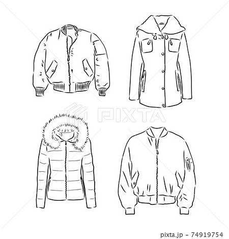 Vector Fashion Flat Sketch For Unisex Biker LEATHER JACKET Flat Sketches, Jacket  Drawing, Leather Jacket Style | lupon.gov.ph