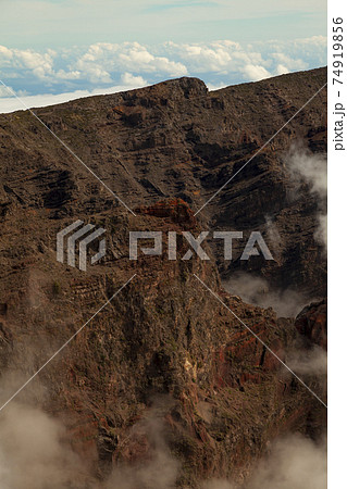Landscape of clouds, Roque de los Muchachos, Canary Islands. 74919856