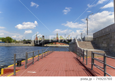 View of the Kremlin and Moskva River, Moscow, Russia--the most popular view of Moscow 74920760
