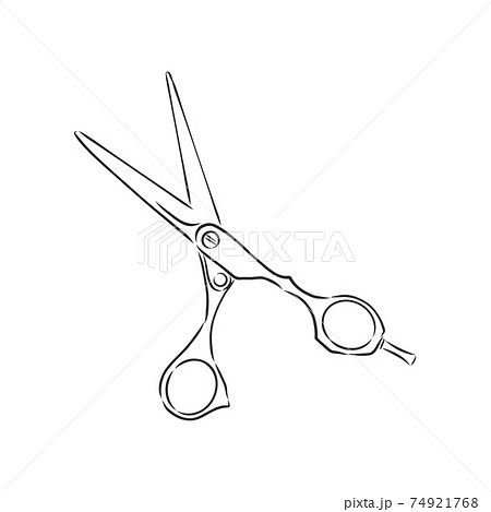 sketch draw Scissors cartoon vector graphic design Stock Vector  Adobe  Stock