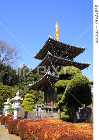 2月 世田谷730三重堂(三重塔)・慶元寺 2月 世田谷730三重堂(三重塔)・慶元寺 74923940