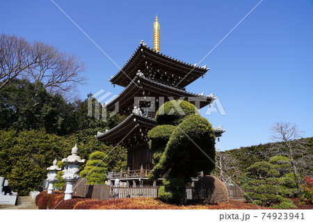 2月 世田谷729三重堂(三重塔)・慶元寺 2月 世田谷729三重堂(三重塔)・慶元寺 74923941