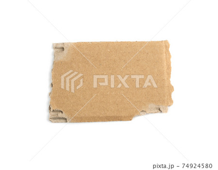 Cardboard, Carton, Ripped Kraft Paper, Wrapping Piece 74924580