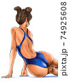 競泳水着女子 74925608