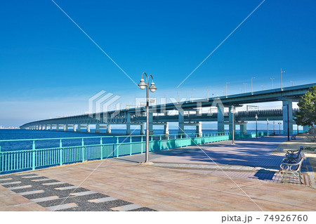 【りんくう公園より関西国際空港】 大阪府泉佐野市りんくう往来南 74926760