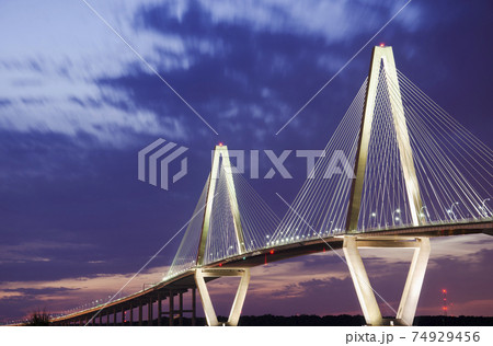 USA, South Carolina, Charleston, Arthur J Ravenel Jr Bridge USA, South Carolina, Charleston, Arthur J Ravenel Jr Bridge 74929456