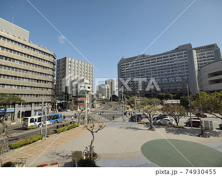 県庁前交差点（2021年2月 沖縄県那覇市） 74930455