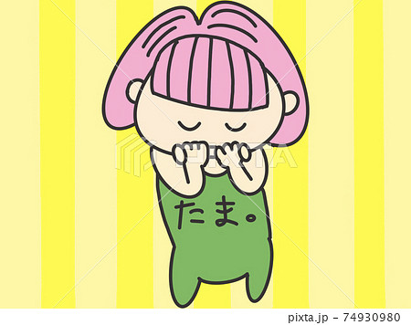 外国の赤ちゃんのイラスト素材