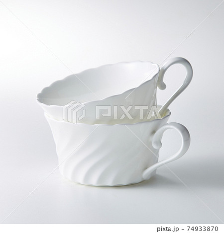 お洒落なカップの写真素材