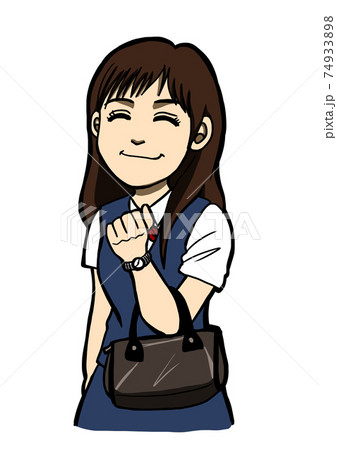 バッグを持った女性 74933898