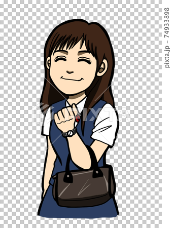 バッグを持った女性 74933898