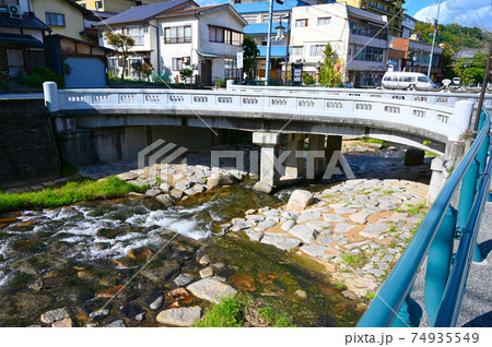 玉造温泉　玉湯川　遊歩道　松江市 74935549