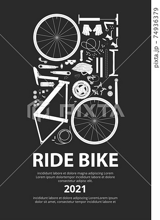 Cycling Poster Vector Illustrationのイラスト素材