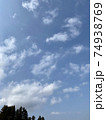 青空に映える雲の群れ 74938769