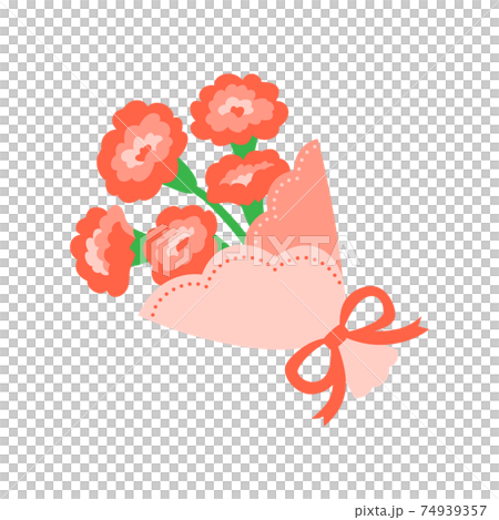 Illustration of carnation bouquet 74939357