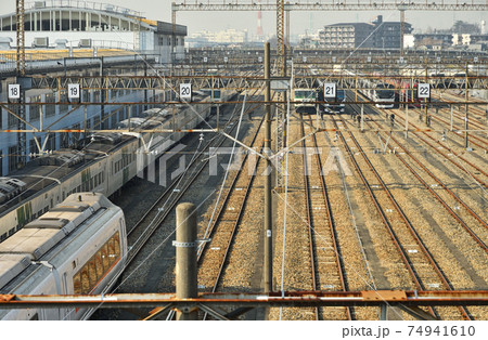 鉄道 JR東日本:東大宮操車場 651系・185系 鉄道 JR東日本:東大宮操車場 651系・185系 74941610