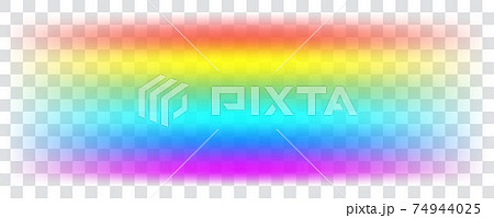 Realistic Spectrum Colour Rainbow on Transparent Background 74944025