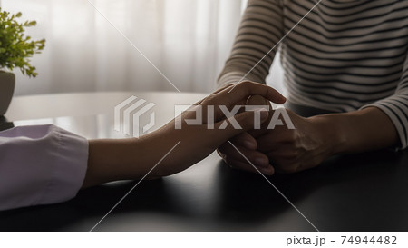 Psychiatrist or professional psychologist consulting on diagnostic examination disease or mental illness in medical clinic or hospital mental. Medical and Healthy service concept. Psychiatrist or professional psychologist consulting on diagnostic examination disease or mental illness in medical clinic or hospital mental. Medical and Healthy service concept. 74944482