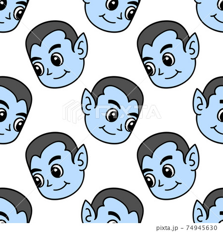 smile dracula seamless pattern textile print. repeat pattern background design 74945630