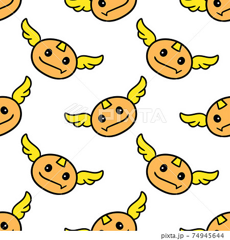 emoticon wing seamless pattern textile print. repeat pattern background design emoticon wing seamless pattern textile print. repeat pattern background design 74945644