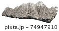 Big stone isolated on white background with clipping path, Big granite rock stone. 74947910