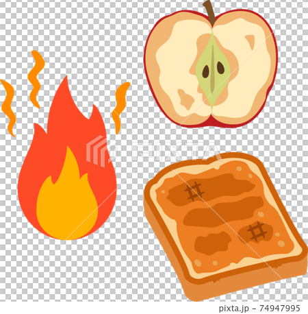 炎症 酸化 糖化のイメージのイラスト素材