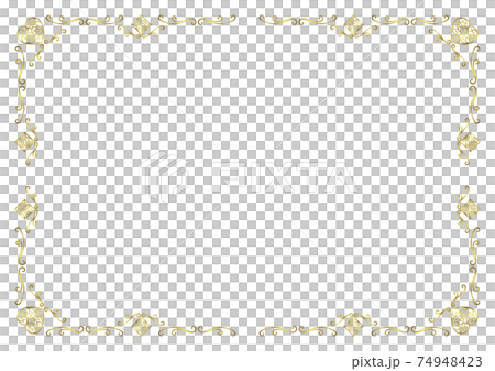 Delicate gold frame 74948423