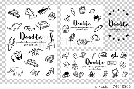 Animal and takeaway graffiti_design set 01 74948566