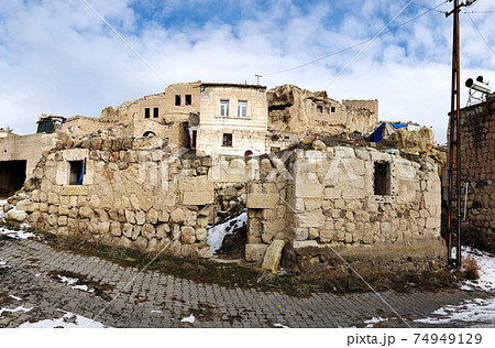 A rural house in a poor village in the Turkish region of Cappadocia. A rural house in a poor village in the Turkish region of Cappadocia. 74949129