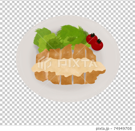 チキン南蛮 宮崎名物のイラスト素材