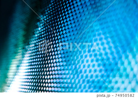 CloseUp LED blurred screen. LED soft focus background. abstract background ideal for design. 74950582