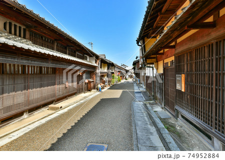 東海道　関宿の町並み 74952884
