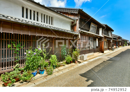 東海道　関宿の町並み 74952952