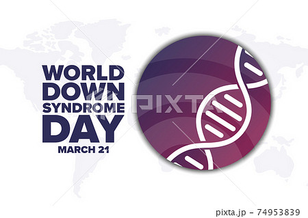 World Down Syndrome Day. March 21. Holiday concept. Template for background, banner, card, poster World Down Syndrome Day. March 21. Holiday concept. Template for background, banner, card, poster 74953839