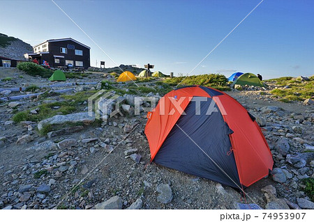 大天荘のテント場 大天荘のテント場 74953907