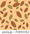 Fall leaves repetitive pattern Fall leaves repetitive pattern 74955352