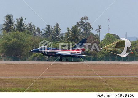 中国空軍J-10八一飛行表演隊着陸 中国空軍J-10八一飛行表演隊着陸 74959256
