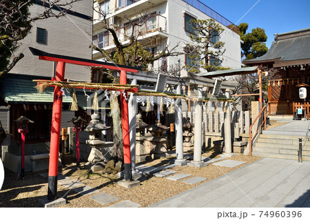 堤根神社の風景 堤根神社の風景 74960396
