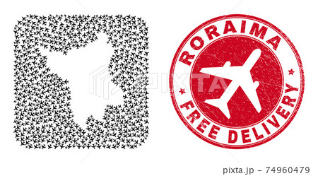 Free Delivery Watermark Seal and Roraima State Map Air Force Subtracted Mosaic Free Delivery Watermark Seal and Roraima State Map Air Force Subtracted Mosaic 74960479