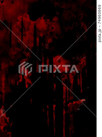垂れ下がる赤と黒のテクスチャ背景 74960669