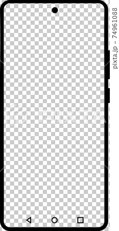 スマートフォン シルエット スマートフォン シルエット 74961088