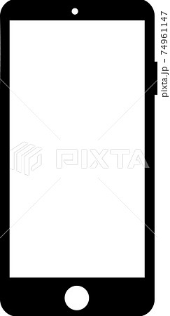 スマートフォン シルエットのイラスト素材